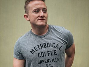 Typography Teal Printed Tshirt